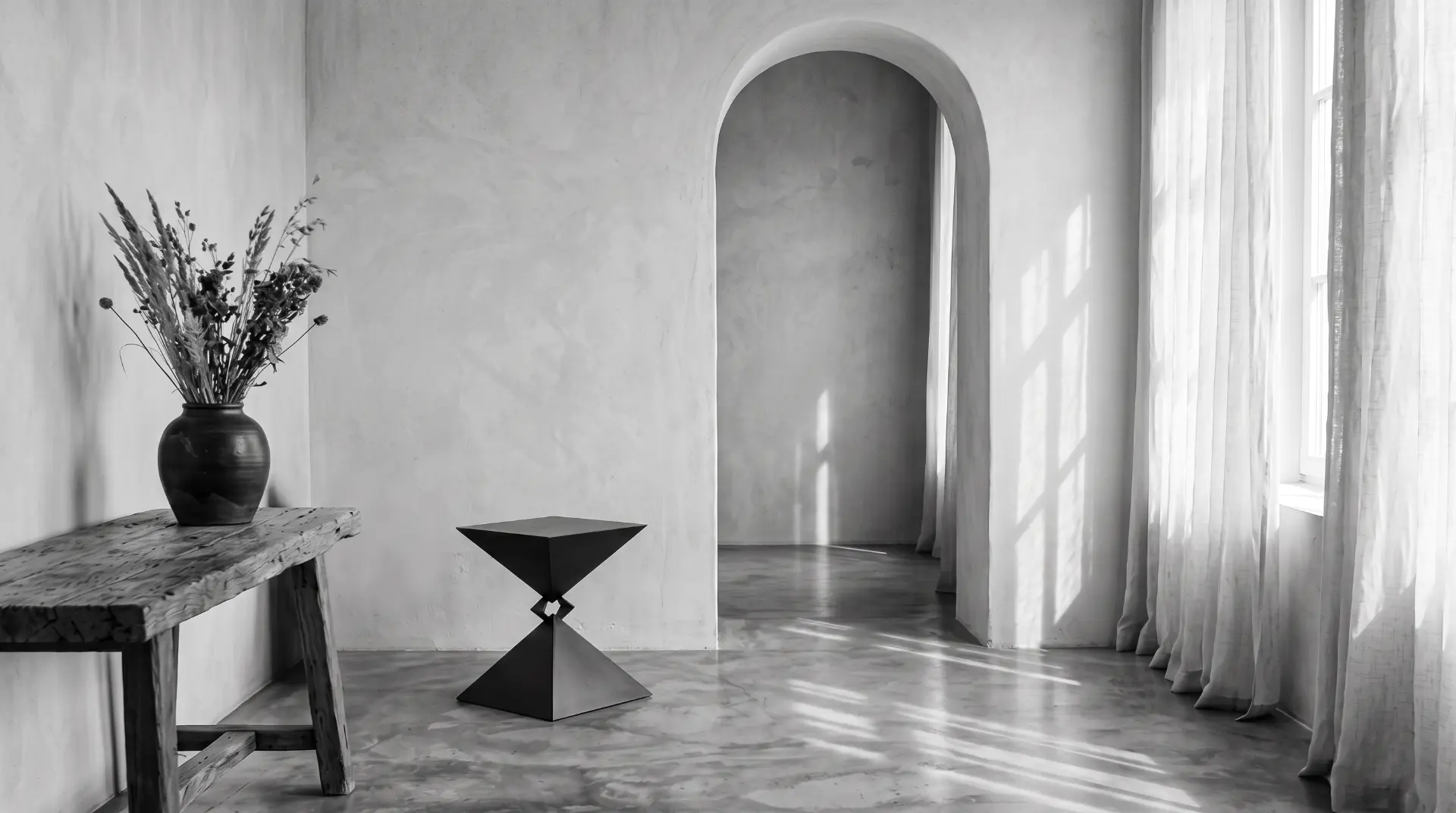 Pyramid Side in an interior setting
