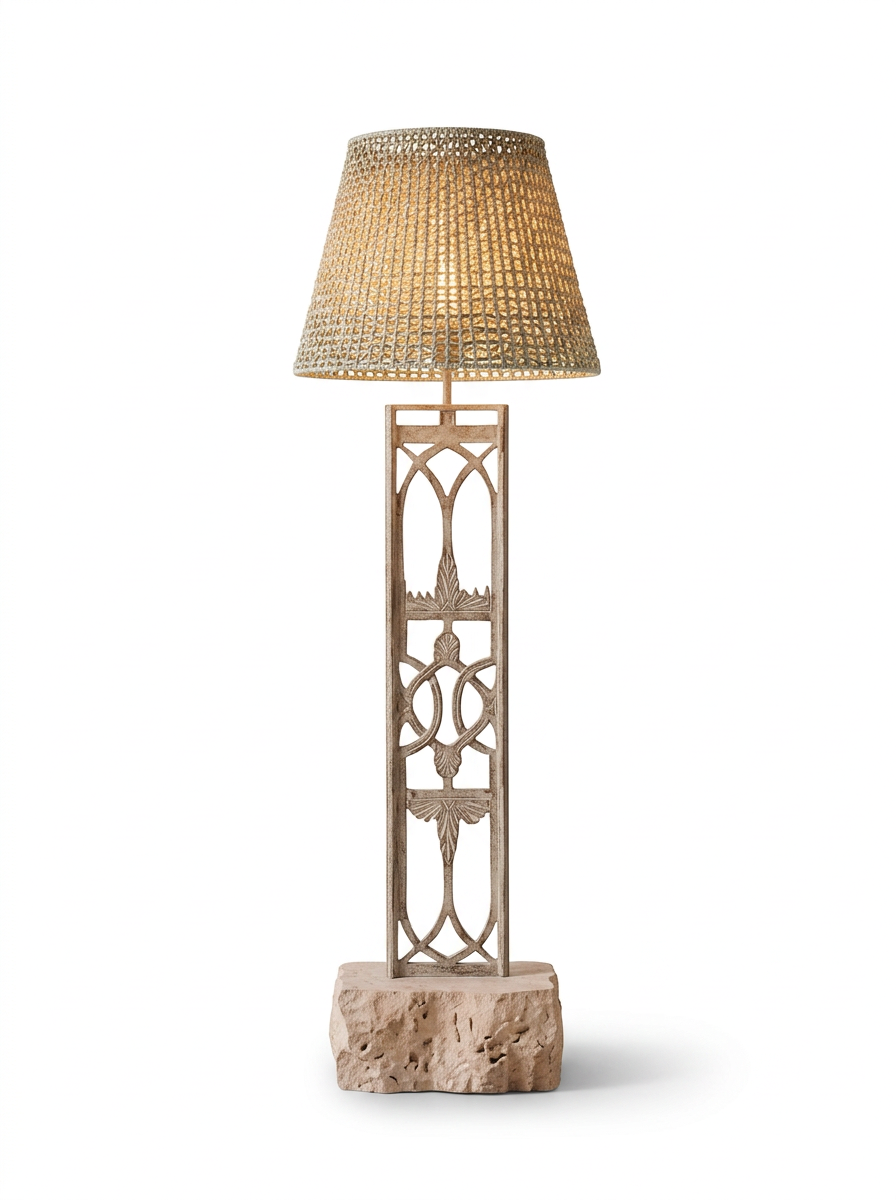 Sculptural Floor Lamp on a white background